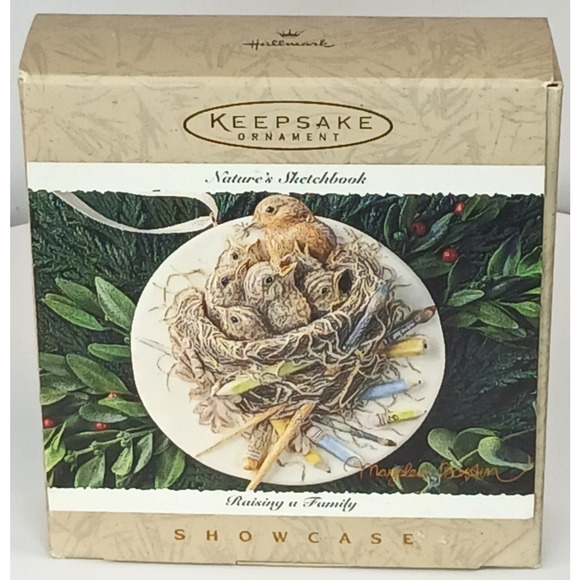 Hallmark Nature's Sketchbook Ornament Raising a Family Showcase 1995 M3 - Picture 2 of 5